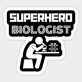 Superhero Biologist Sticker